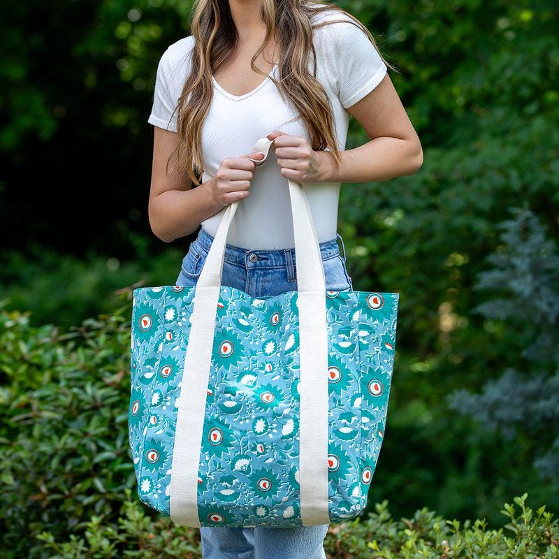 Handmade Canvas Tote Bags For Women, Cotton Block Printed Market and Beach Bags, Eco-Friendly Shopping,Travel & Everyday Bags Gift for Her