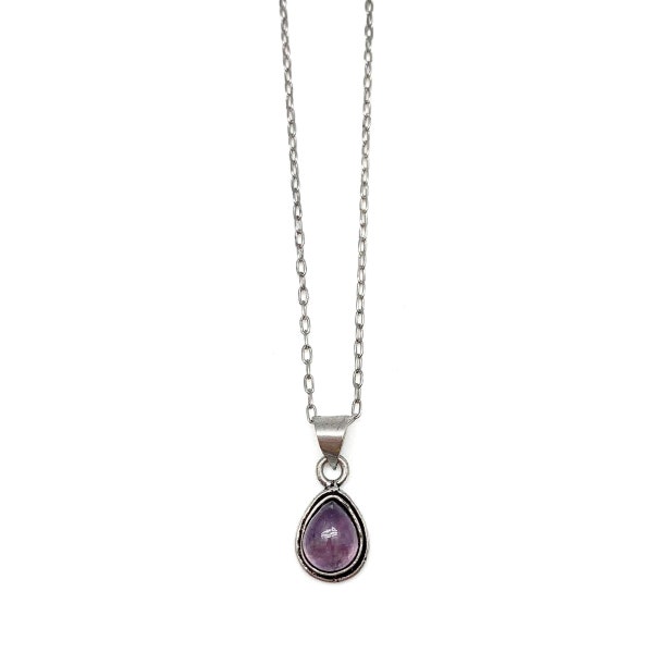 Kashi Semiprecious Small Stone Necklace - Amethyst