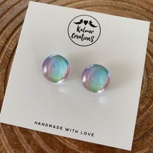 Pastel Rainbow Stud Earrings
