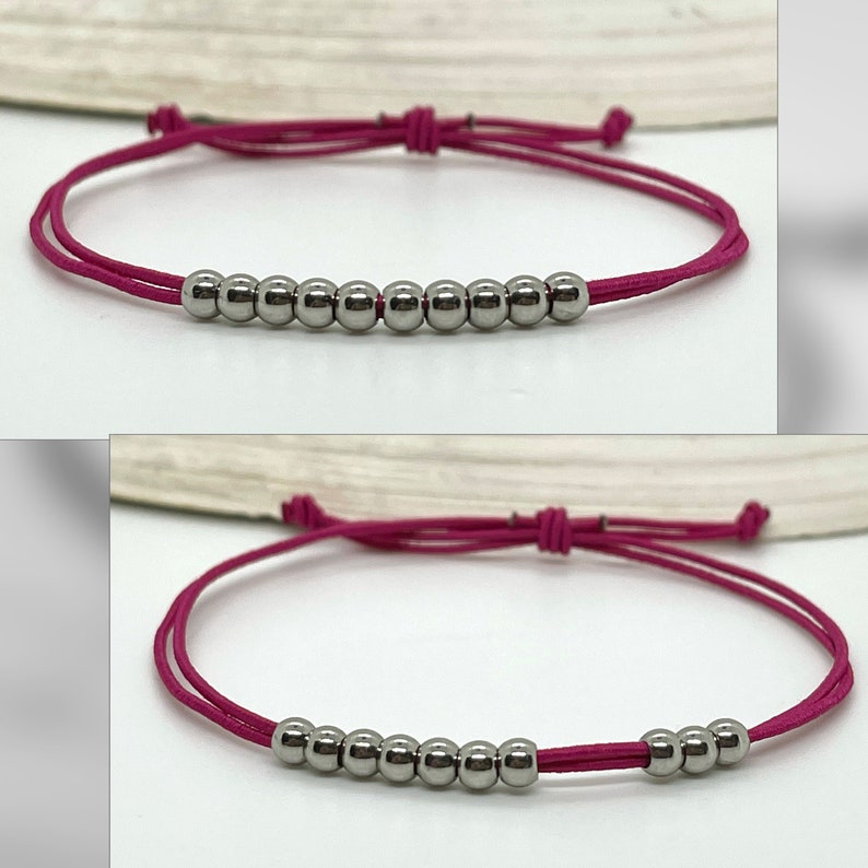 Counting Bracelet 10 Sliding Beads Mindfulness Count Tasks Etsy