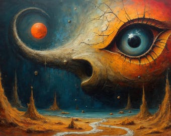80 Salvador Dalí-Inspired Abstract Art Bundle: Rare Digital Masterpieces (Jpg, Png, SVG, MP4, GIF, Pdf, PPTX Files)