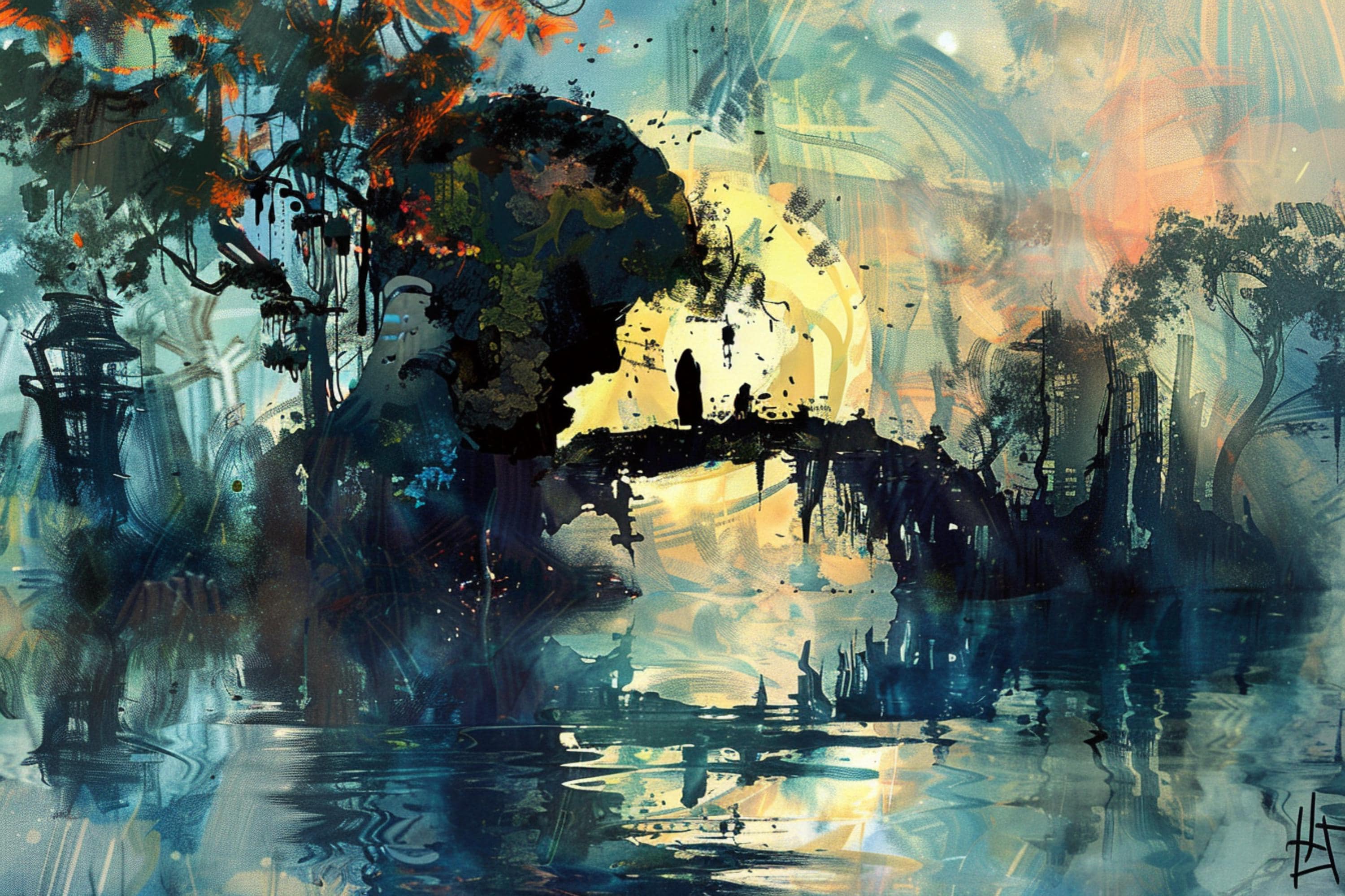 Craig Ruddy-Inspired Australian Art Bundle | 80 Digital Paintings | Rare Abstract, PnG JPG SVG NFT Files