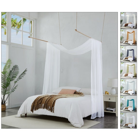 precoz cruzar Maniobra Tela de cortina para dosel de cama en tamaños de 12 18 24 - Etsy México