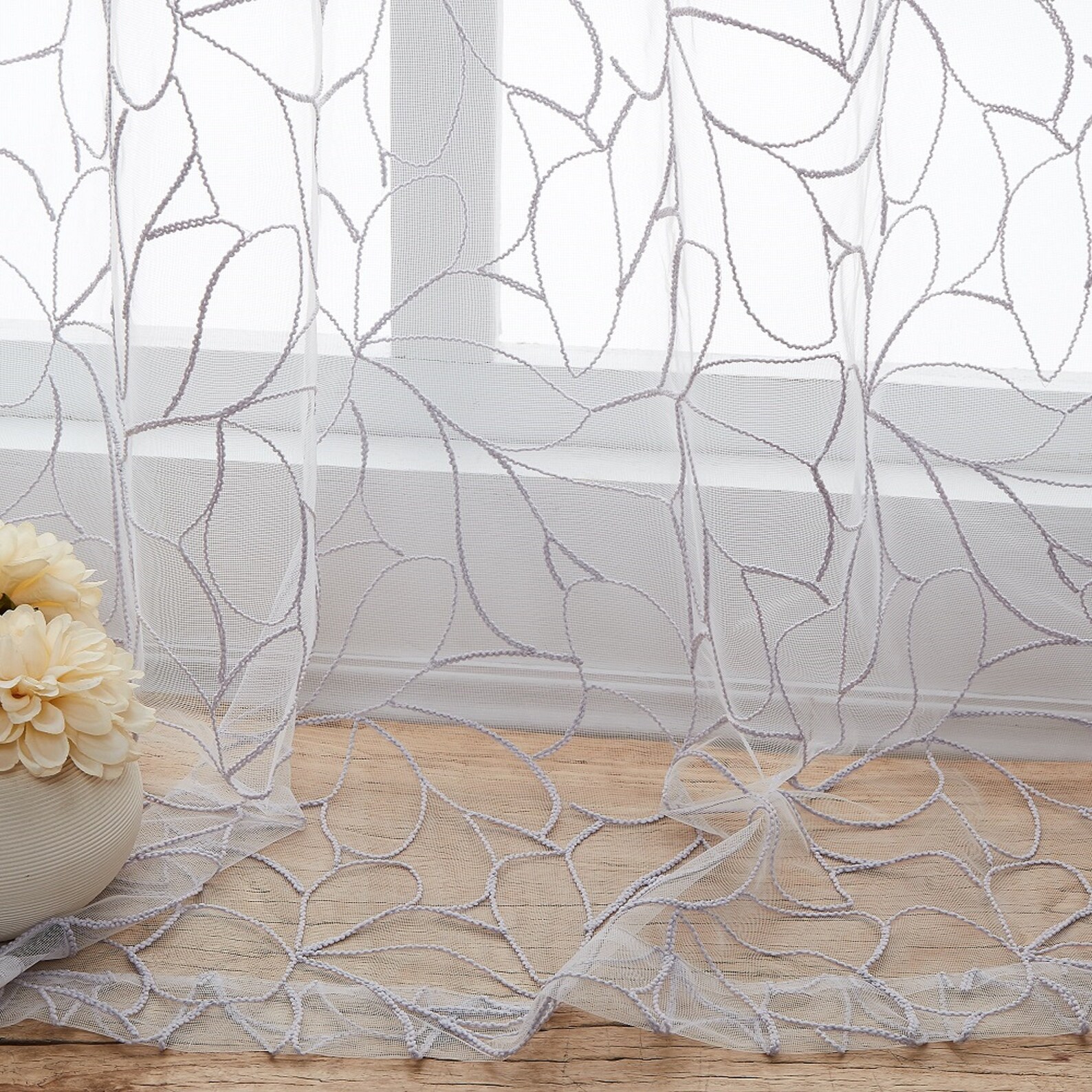 WARM HOME DESIGNS Pair of 2 Short White Kitchen Curtains. Boho - Etsy