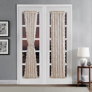 Elegant Lace French Door Curtains in 30 X 72 and 52 X 72 Sizes. English ...