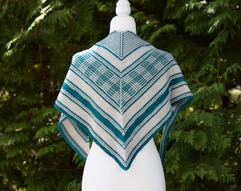 Picnic in the Park | knitting pattern | fingering weight wrap