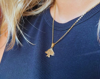 The Cedar of Lebanon Necklace Gold Plated 18K UNISEX / Lebanese Charm / Lebanese Gift / Lebanese Jewelry