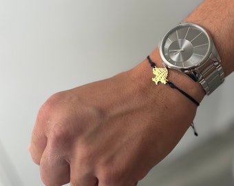 Lebanon gift / Lebanese Bracelet / Cedar of Lebanon adjustable Bracelet Gold Plated 18K UNISEX /  Lebanese Decor