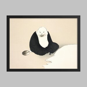 Old Man from Momoyogusa Flowers of a Hundred Generations (1909) by Kamisaka Sekka. Japanese Art (Print)