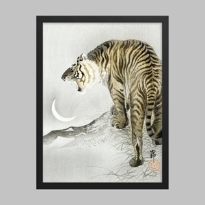 Roaring Tiger (1900 - 1945) by Ohara Koson (1877-1945). Japanese Art (Print)