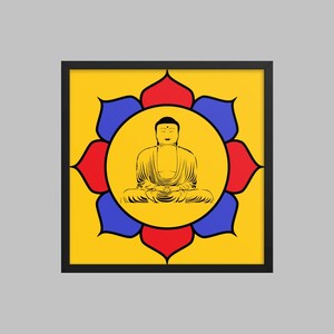 Buddha Buddhist Asian Decorative Wall Art. (Print)