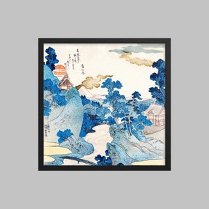 Stream of Asazawa (Mount Fuji) from the Hot Springs at Hakone by Utagawa Kuniyoshi (1798-1861) Japanese Art (Print)
