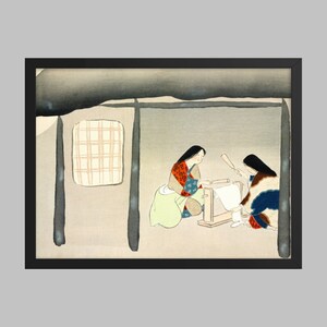 Kinuta from Momoyogus Flowers of a Hundred Generations (1909) by Kamisaka Sekka. Japanese Art (Print)