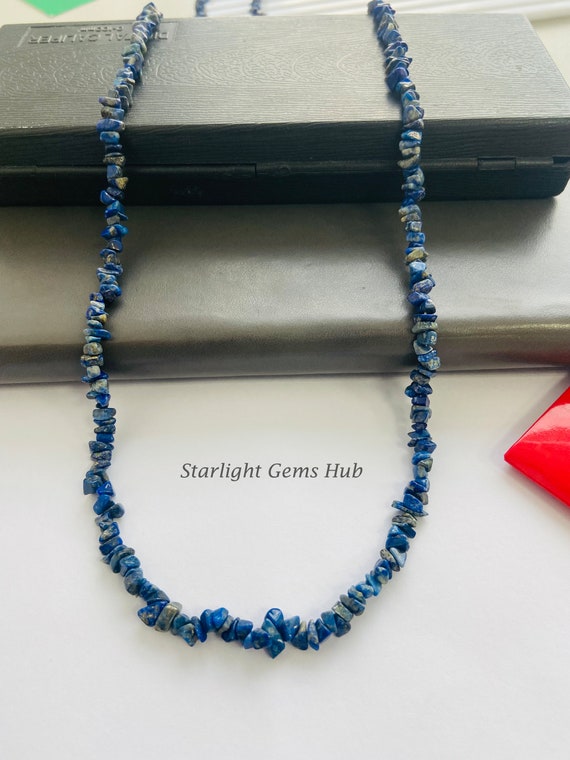 Elegante Collana Quadrata Color Oro Da Uomo Con Ciondolo In Pietra Lapislazzuli, Collare Maschile Geometrico In Acciaio Inossidabile Impermeabile - Foto 3