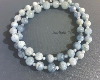 Orecchini In ORO Bianco 18 Kt 750 Con ACQUAMARINA E DIAMANTI A Monachella Donna - Foto 7