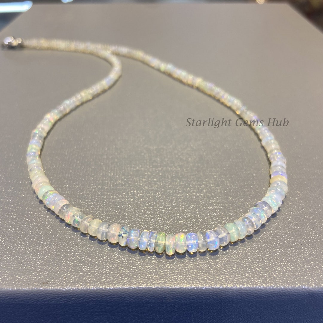 The Cassandra Green Ethiopian Opal Necklace– Charles Grace Fine Jewelry