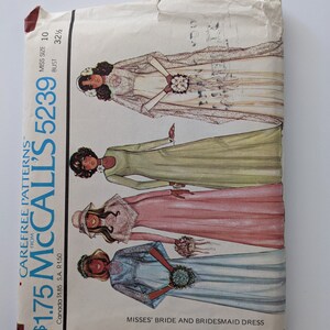 Vintage McCall's Mönster #5239 Storlek 10 Damklänningar