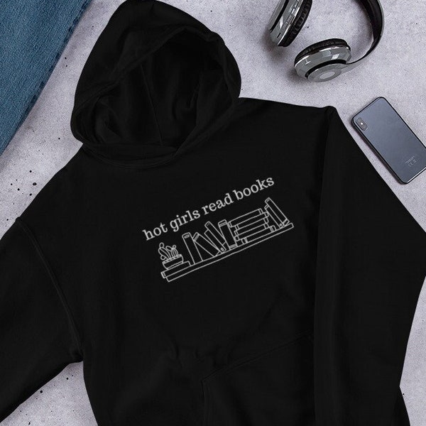 heiße Mädchen lesen Bücher unisex Hoodie