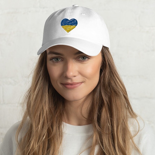 DONATION OF PROFITS | Ukraine Flag Embroidered Baseball Cap | ukraine heart | war | stop putin | peace | protests | stand with Ukraine