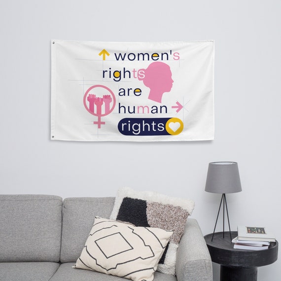 Women's Rights Are Human Rights Flag Abortion Pro - Etsy