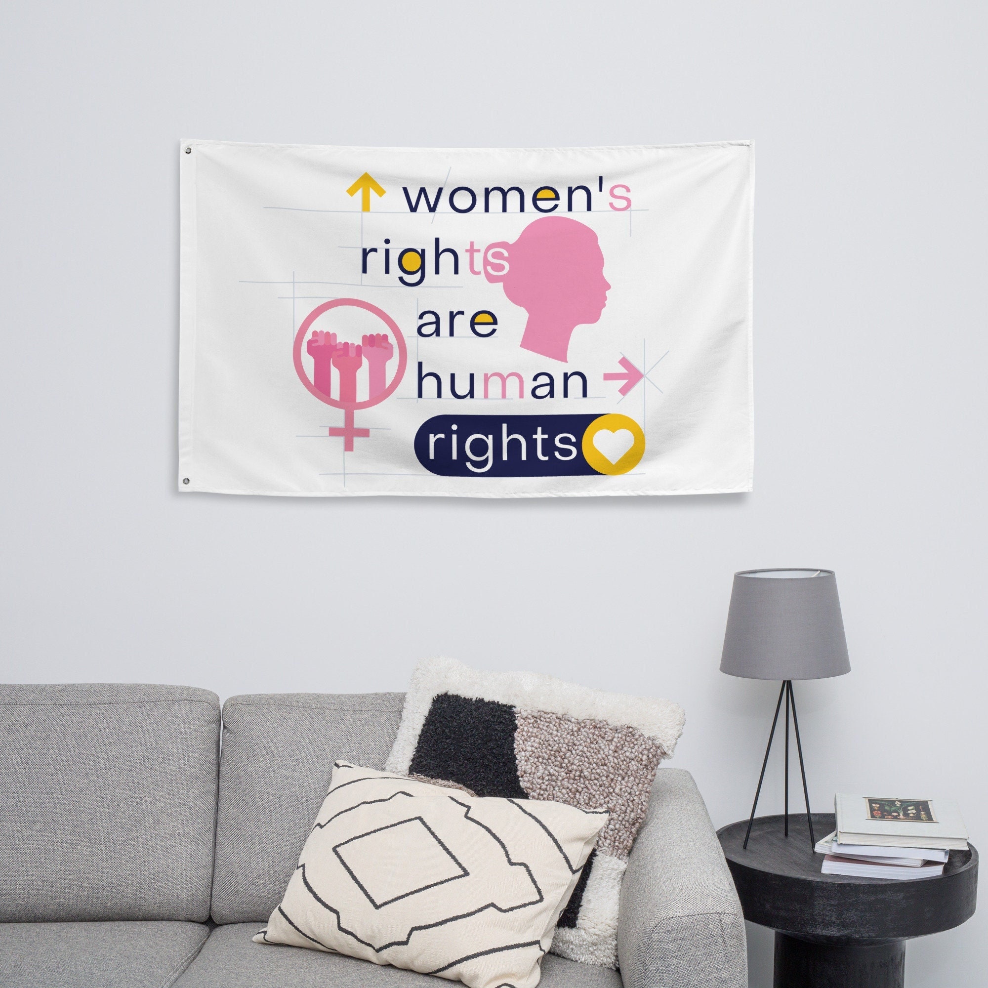 women's rights are human rights flag | abortion | pro choice | roe v wade | pro life is pro control | fuck the Supreme Court | feminism
