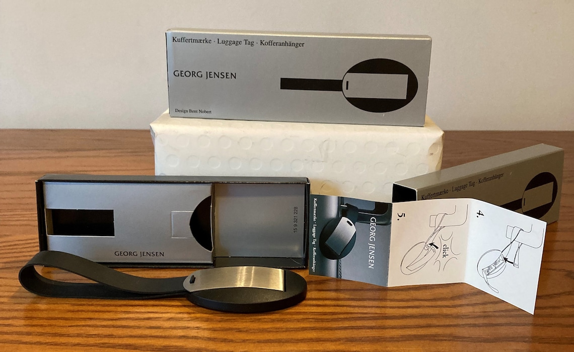 Jensen Luggage Tags Vintage Designed by Bent Nobert Etsy