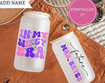 Future Mrs libby cup, future wife iced coffee cup, Personalized engagement gift cup, In my wifey era gift, Wife to be cup, Bride to be gift