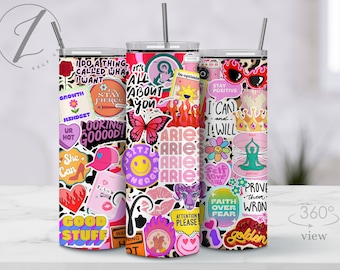 Copo personalizado de Áries, copo adesivo do zodíaco, copo de aniversário para signo astrológico de Áries, caneca personalizada para signo do zodíaco de Áries