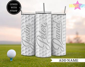 Vaso para golfista con nombre, Copa para golfista, Vaso para torneo de golf, Club de campo, Regalos para golfistas hombres, Golf femenino, Regalo para esposo