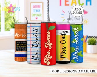 Teacher insulated tumblers, Personalized back to school cup, Teacher appreciation gift, End of year gift, Glue stick cup, Pencil tumbler