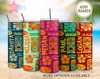 Vasos para vacaciones en grupo en Hawái, vasos con temática de playa Tiki, vasos para vacaciones de cumpleaños, vasos para vacaciones familiares Aloha, viaje en grupo de chicas en Hawái