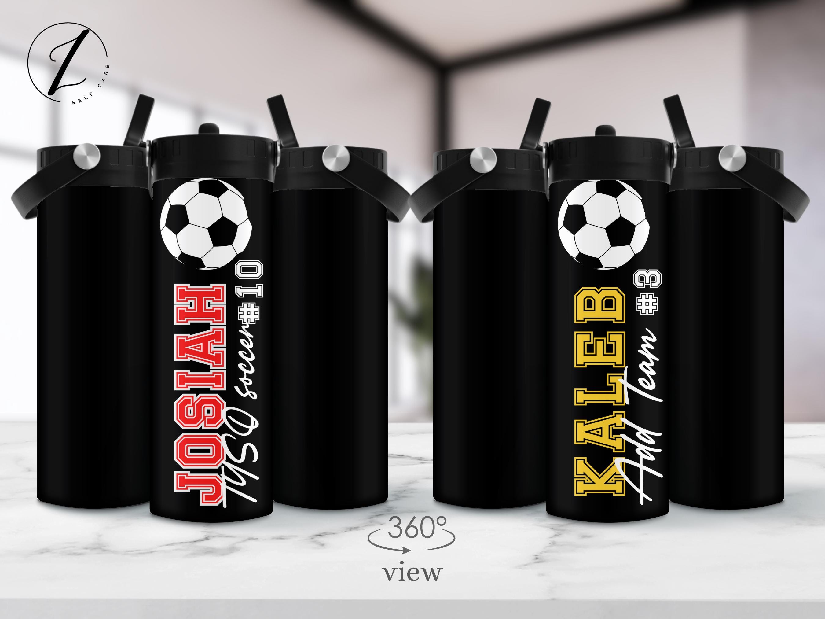 Soccer Team Insulated Water Bottle for Boys, Gift for Soccer Player ...