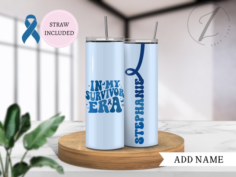 In My Survivor Era Tumbler, Custom Colon Cancer Survivor Tumbler ...