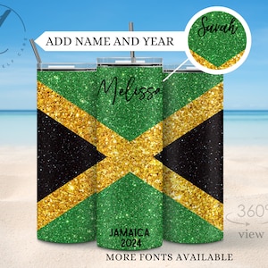 Gobelet vacances Jamaïque, voyage filles personnalisées gobelet drapeau Jamaïque, gobelet vacances en famille, tasse personnalisée pour les vacances de printemps, tasse vacances en groupe