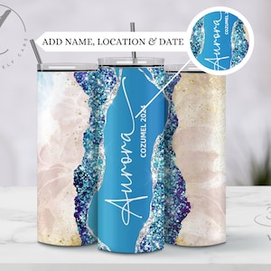 Beach vacation tumbler, Family vacation tumbler, Personalized destination vacation tumbler, Custom cup for girls trip,  Summer vacation cup