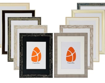 10 Shabby Chic Distressed Colours Black White Grey Gold Photo Frame Picture Frame Poster Wall Art Hanging Home Decor Gifts A2 A3 A4 A5 Mount