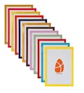 Modern Rainbow Colours Photo Frame Black White Grey Orange Red Yellow Blue Picture Poster Frames Wall Art Home Decor Gift A2 A3 A4 A5 Mount product logo