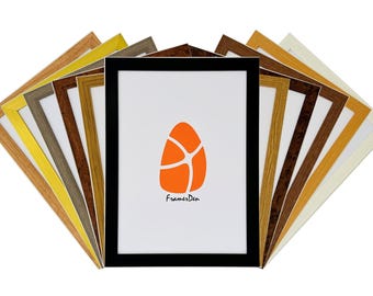 A1 A2 A3 A4 A5 Black White Oak Grey Gold Teak Photo Frame Picture Poster Frames Wood Effect Wall Art Hanging Home Decor For Gifts