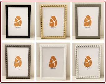 Modern Diamond Fashion Range Black Gold White Grey Silver Photo Picture Poster Metallic Frames Wall Art Hanging Home Decor A2 A3 A4 A5