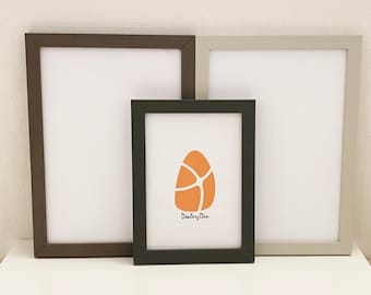 THIN GREY Colour Shades Modern Range Photo Frame Picture Frame Poster Frames Wall Art Hanging Home Decor Gift A2 A3 A4 A5