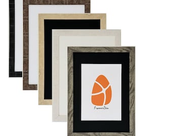 Shabby Chic Range Black White Grey Photo Frame Picture Poster Frames Wooden Effect Wall Art Hang Home Decor Gifts A2 A3 A4 A5 With Mount
