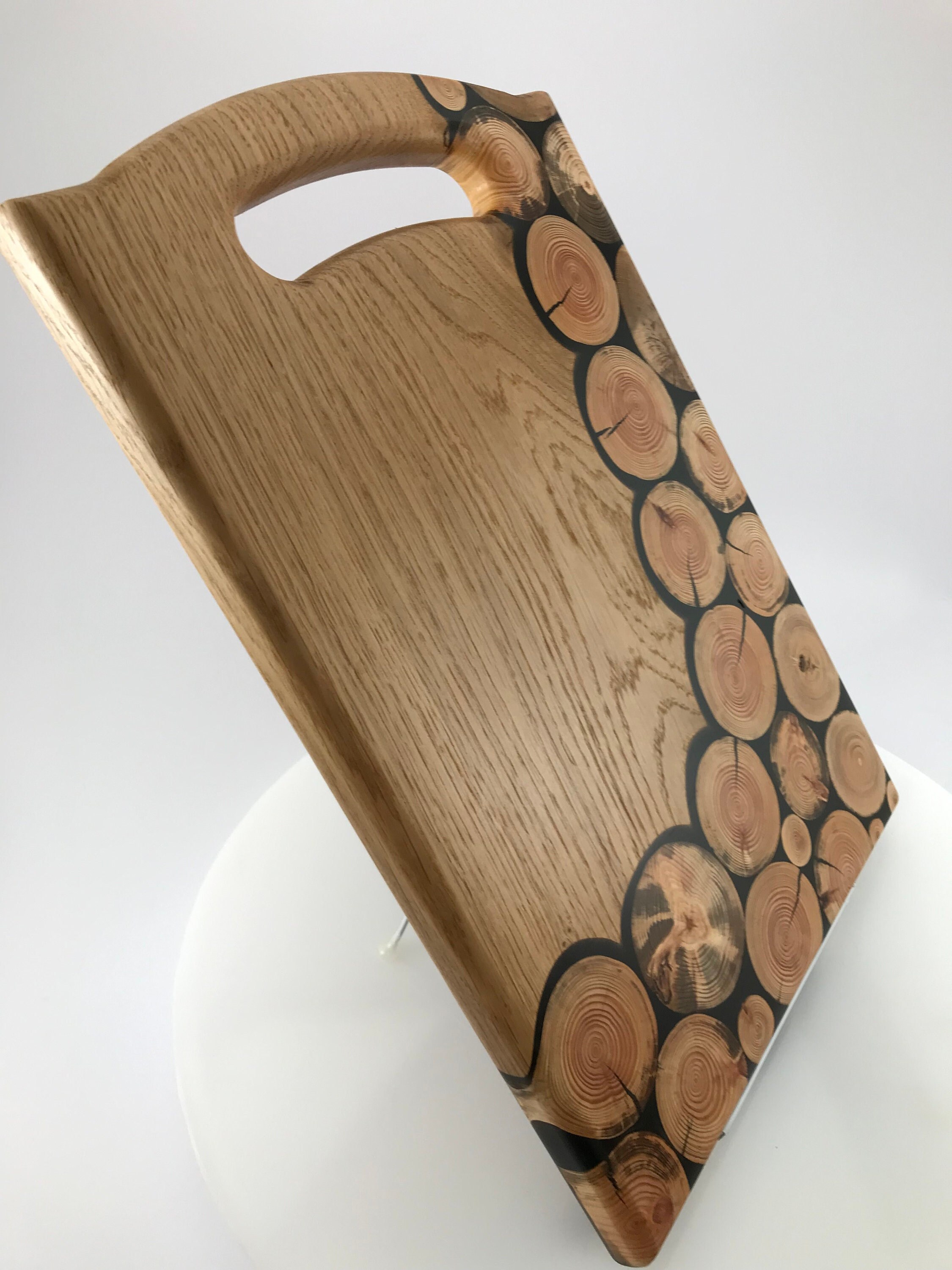 Bespoke Handcrafted Resin Oak Cutting or Serving Board With Etsy UK