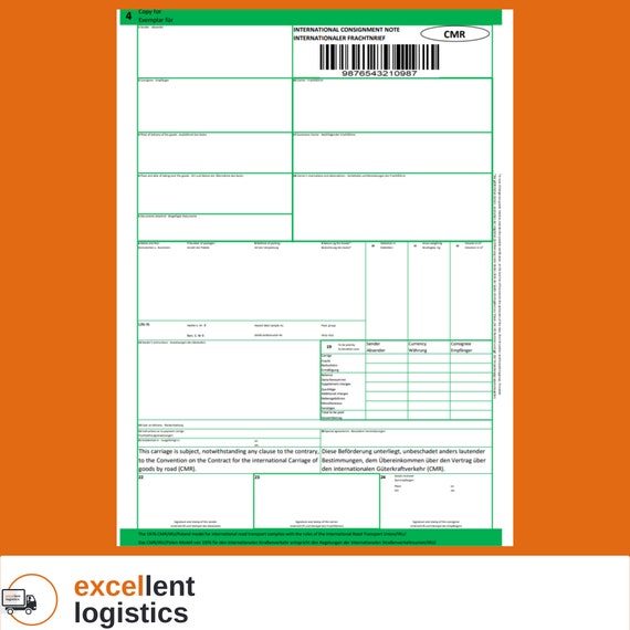 CMR Template Excel - Etsy Hong Kong