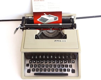 オリベッティ スタジオ 46 ブルー ポータブル ビンテージ タイプ