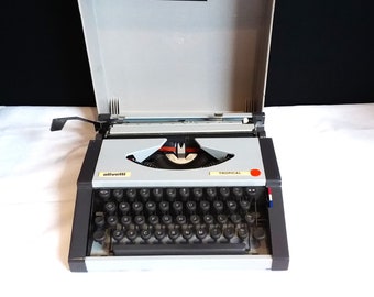 オリベッティ スタジオ 46 ブルー ポータブル ビンテージ タイプ