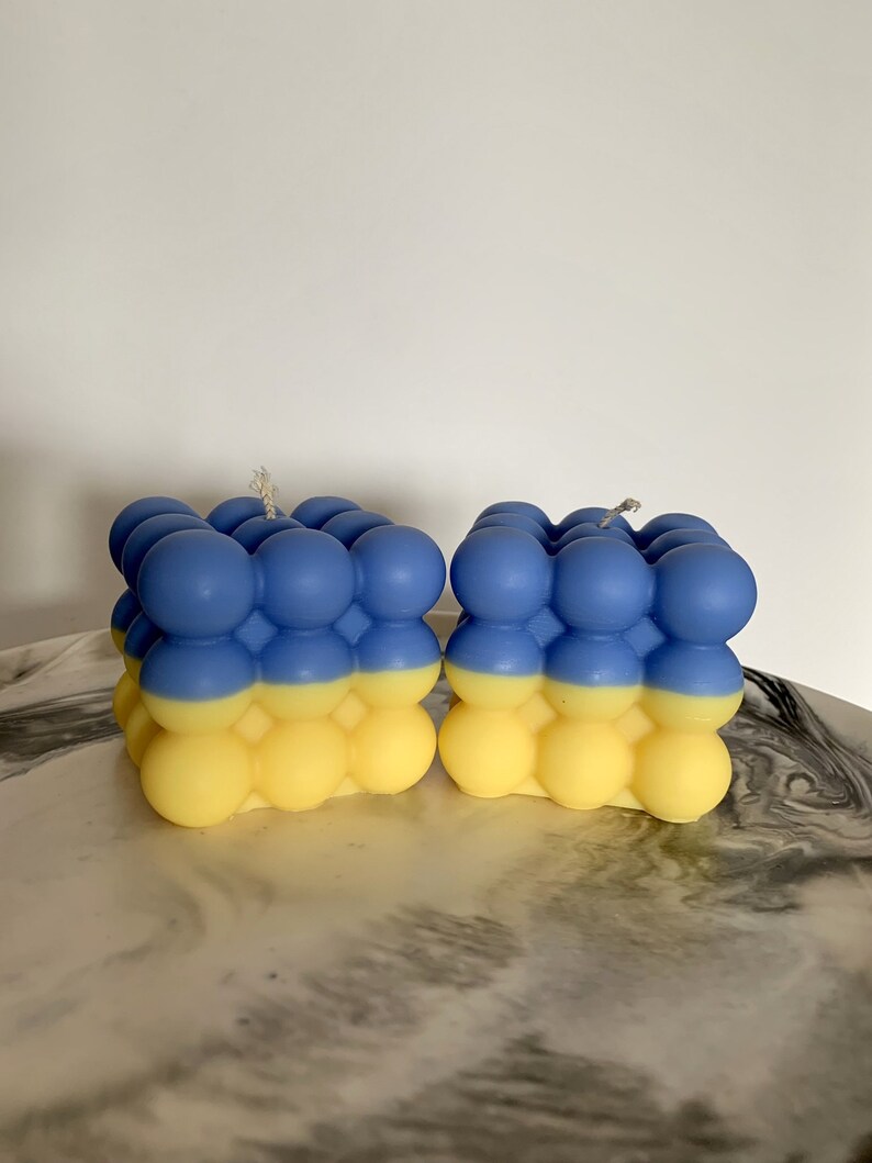 Slava Ukraini Ukrainian Support Candle DONATE to STAND With Etsy
