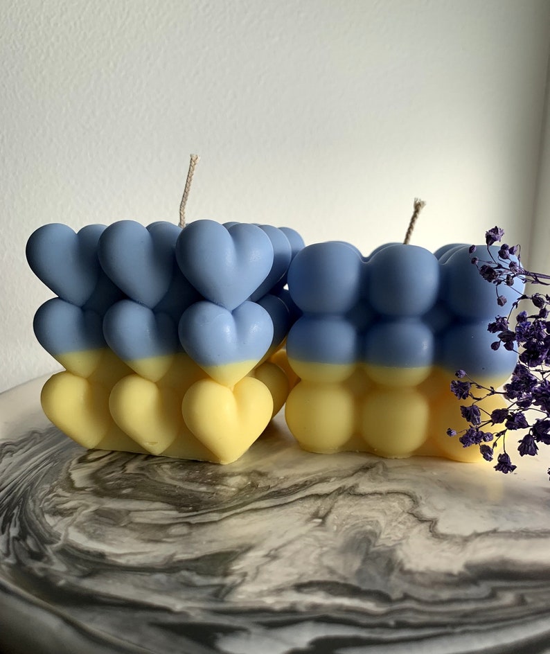 Slava Ukraini Ukrainian Support Candle DONATE to STAND With Etsy