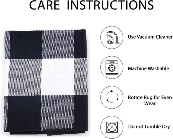 Washable Doormat Rug | Fade-Resistant | Winter Tartan Red Doormat | Ruggable