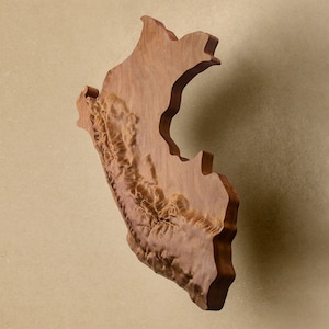 Topographische Skulptur Perus