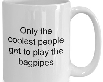 Funny Bagpipes Mug, Bagpipes, Music, Musical Instrument, Ceramic Mug, Gift